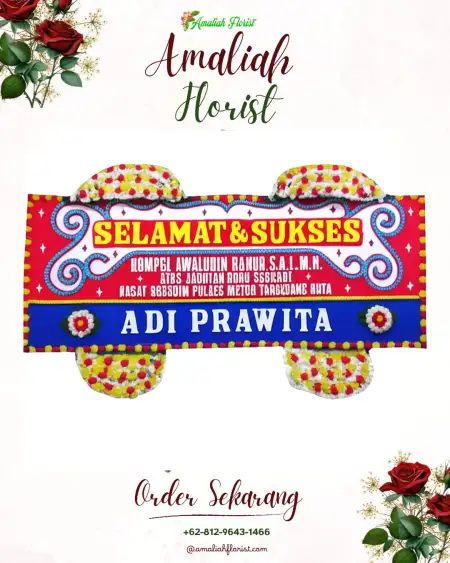 Papan Bunga Ucapan Selamat Guwokajen